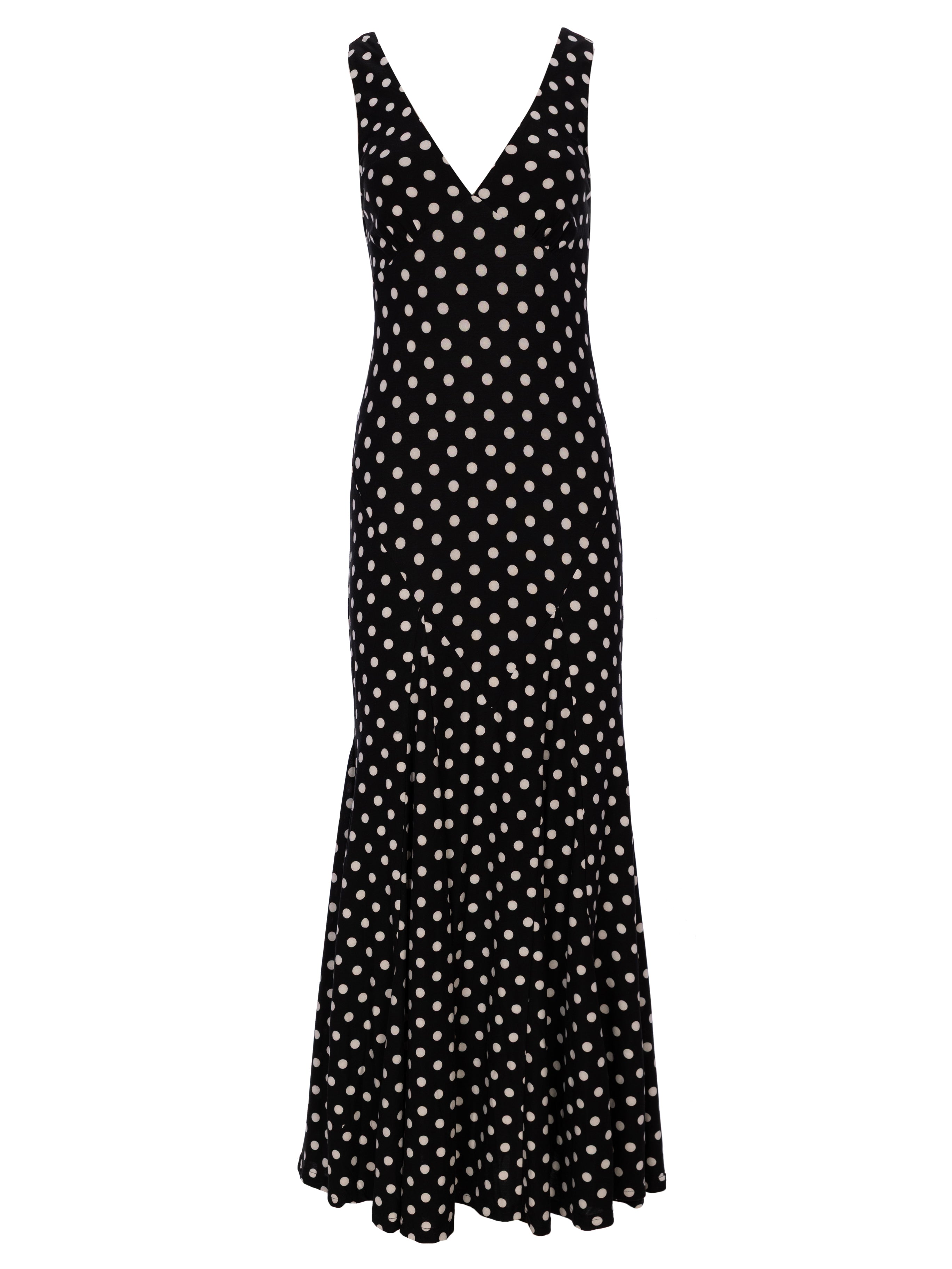 BEATRICE DOTS - Vestido sirena en lunares, para invitadas de boda, fiesta y eventos de primvera y verano. MIOH es la marca de vestidos de invitada de boda y fiesta de referencia en España