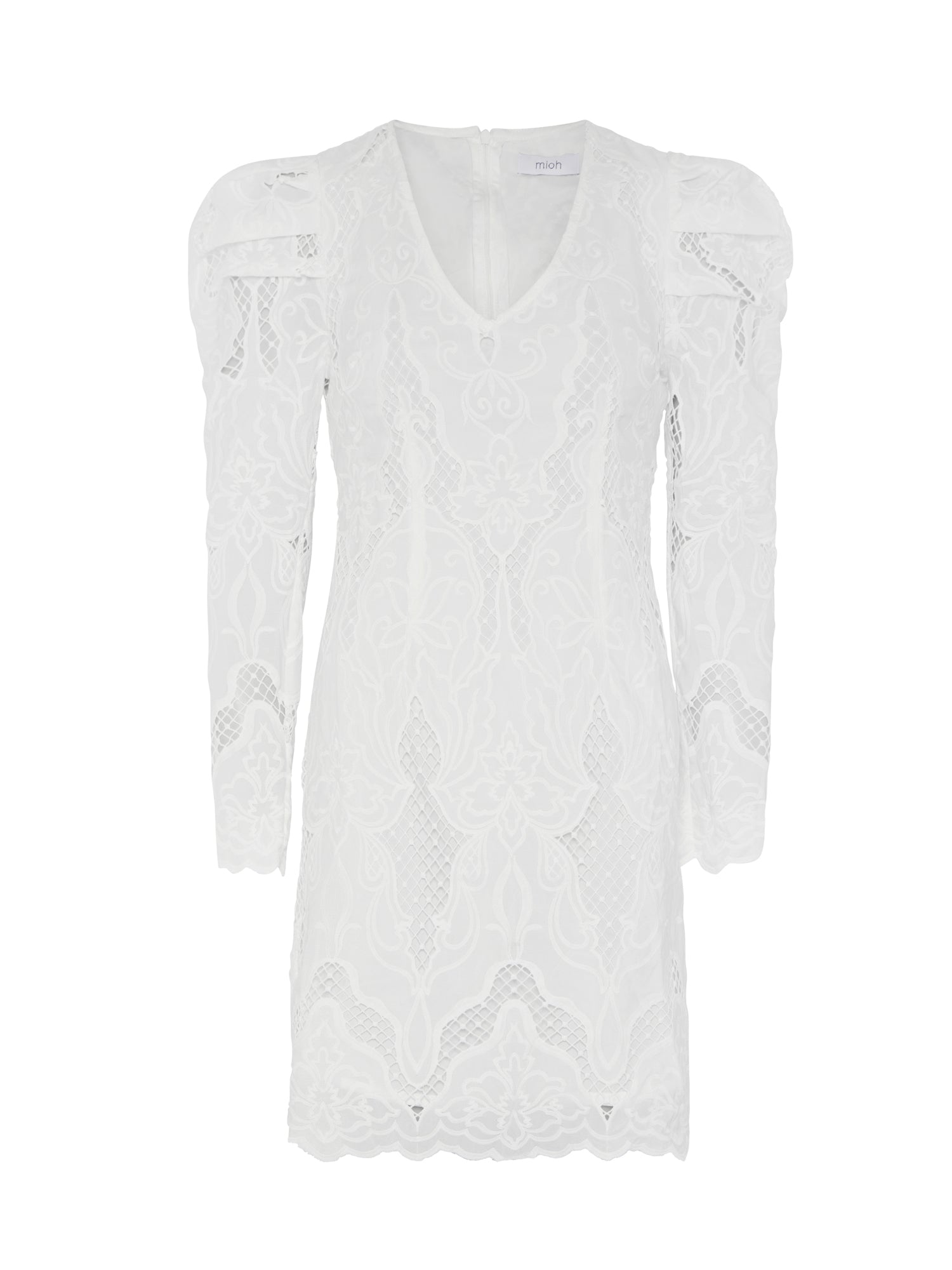 #SEYCHELLES - Vestido corto blanco bordado